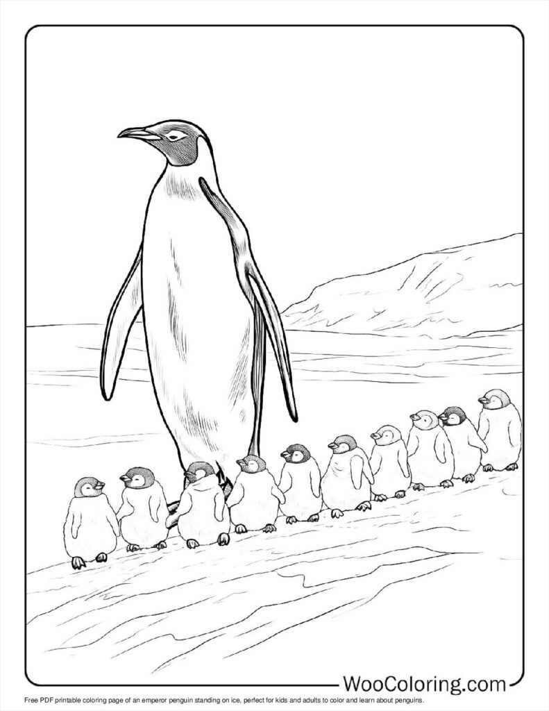 100  Penguin coloring pages  Free PDF To Print  - 18