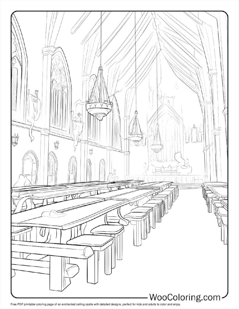 100  Castle coloring pages  Free PDF To Print  - 37