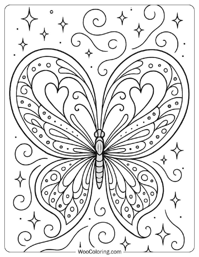 Enchanting Butterfly Heart Design