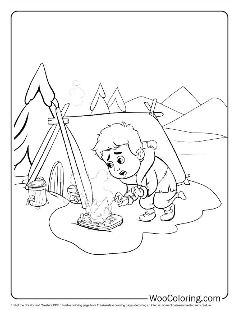 100  Frankenstein coloring pages  Free PDF To Print  - 9