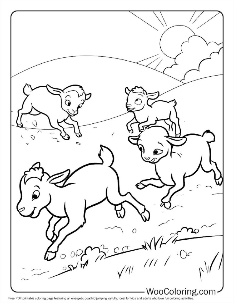 100  Goat coloring pages  Free PDF To Print  - 64