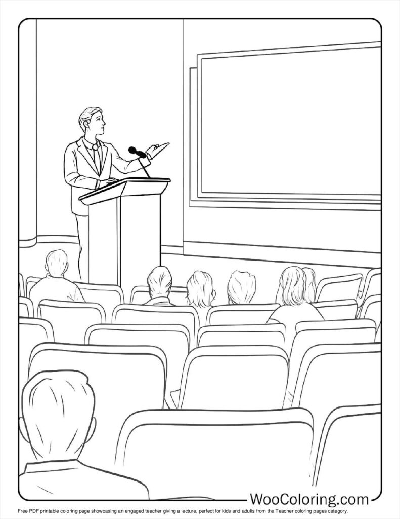 100  Teacher coloring pages  Free PDF To Print  - 46