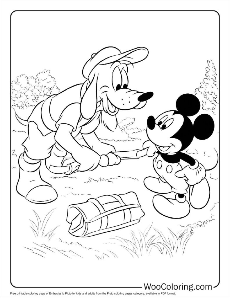 100  Pluto coloring pages  Free PDF To Print  - 31