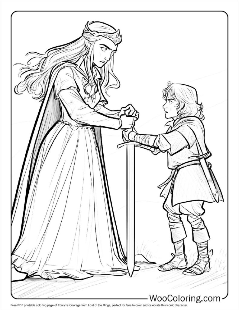 100  Lord Of The Rings coloring pages  Free PDF To Print  - 57