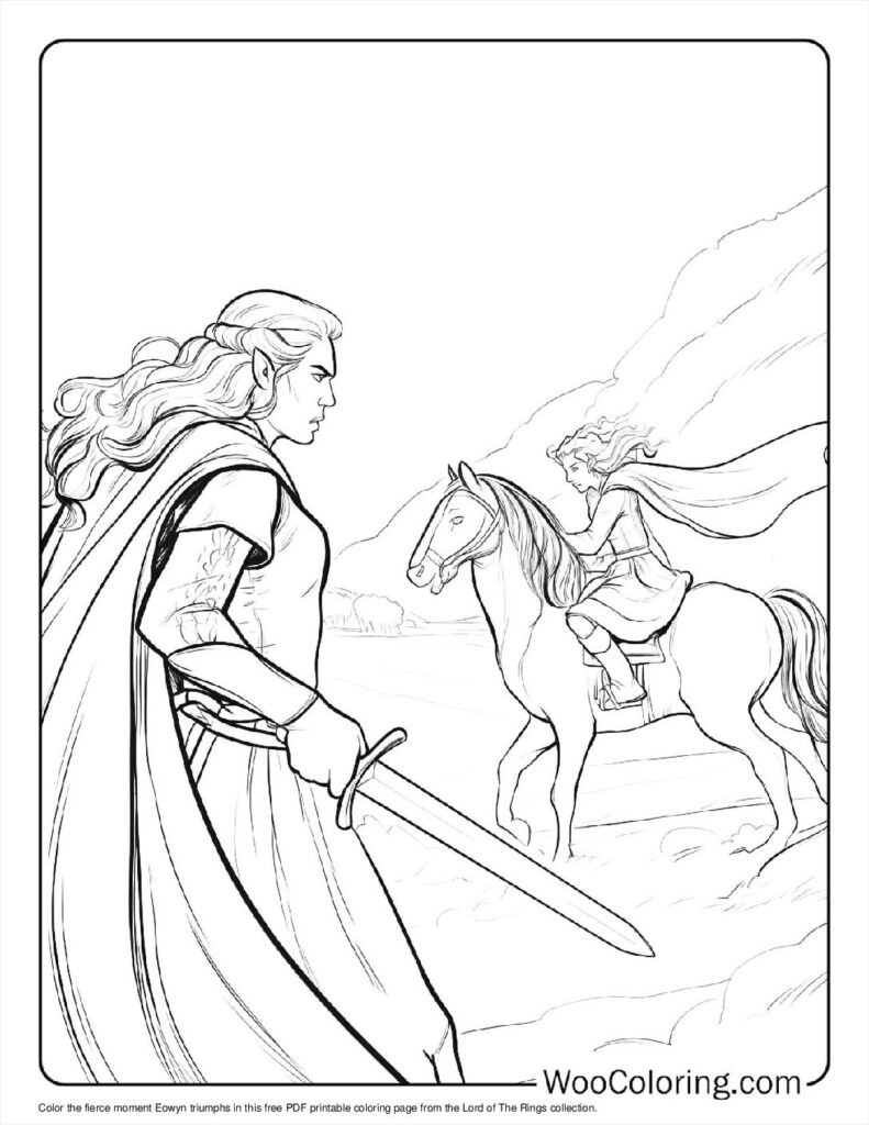 100  Lord Of The Rings coloring pages  Free PDF To Print  - 49