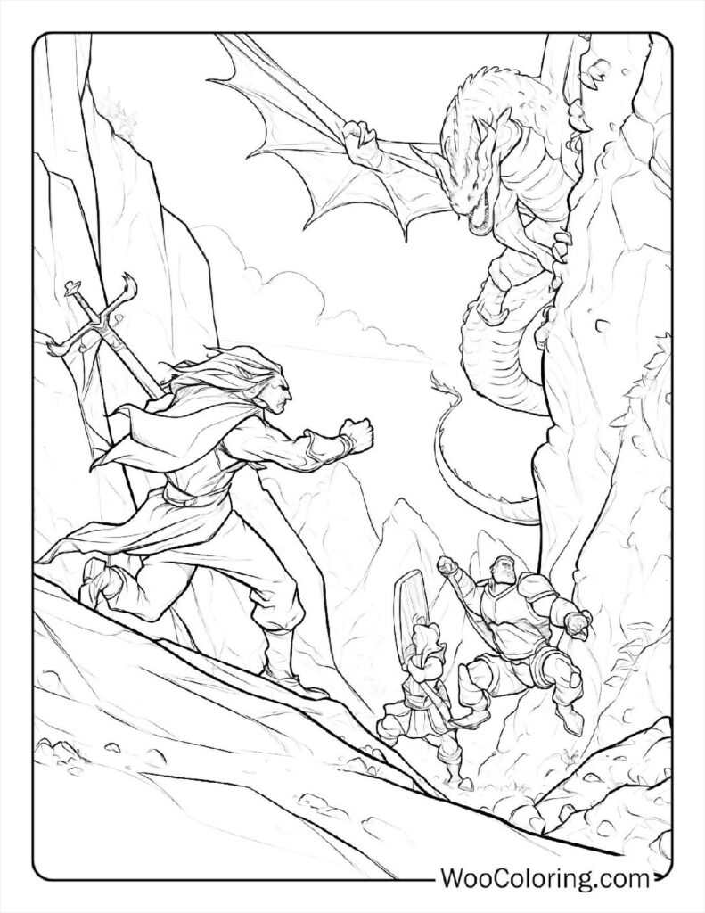 100 Dungeons Dragons coloring pages Free PDF To Print - 72