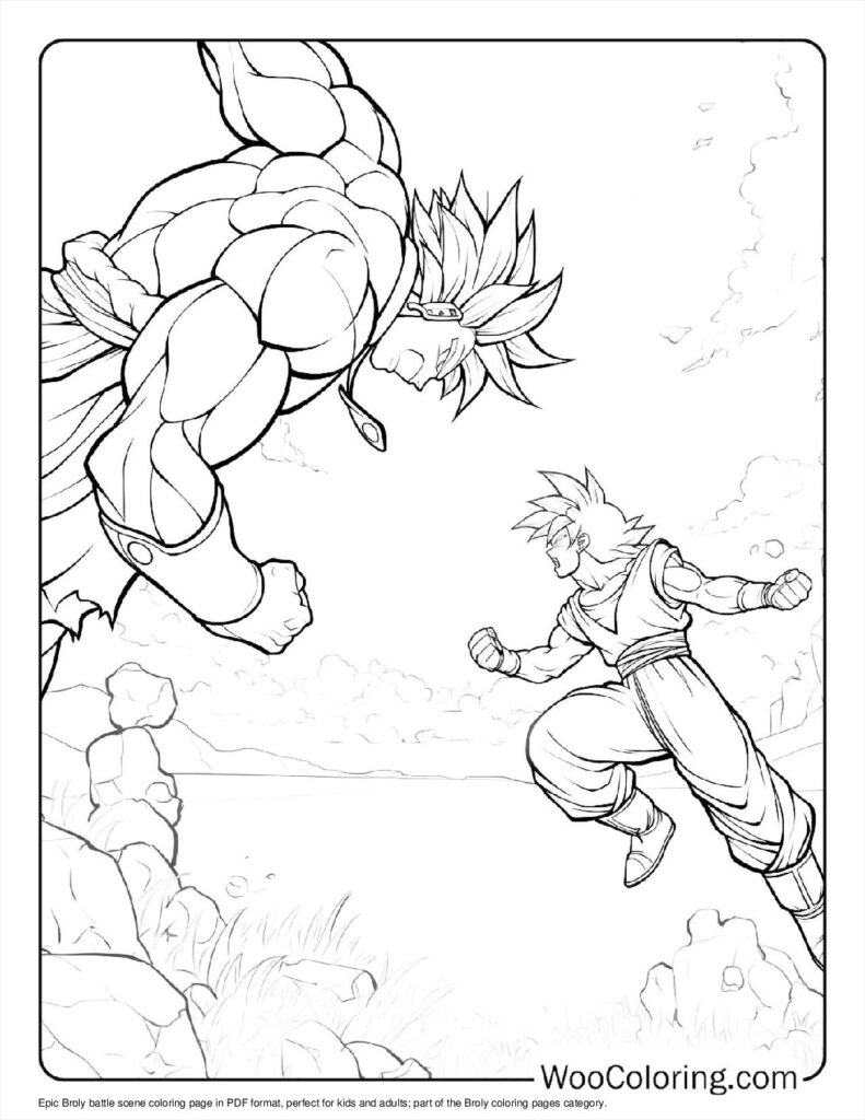 100  Broly coloring pages  Free PDF To Print  - 78