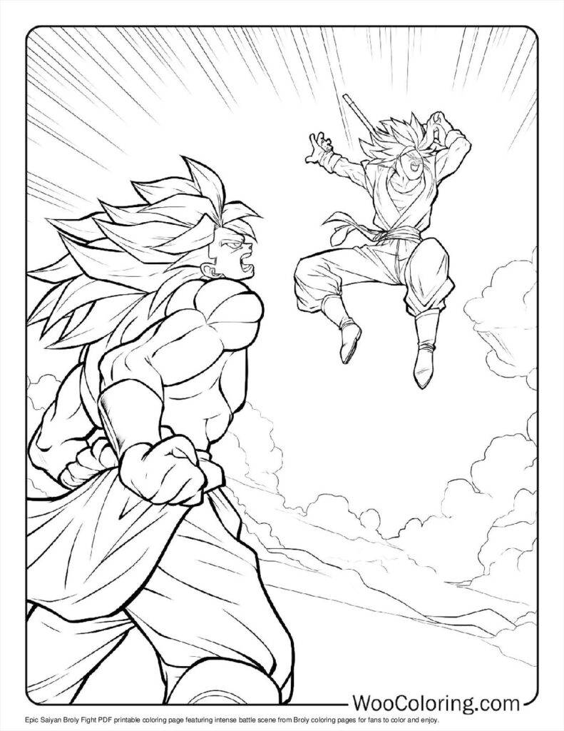 100  Broly coloring pages  Free PDF To Print  - 81