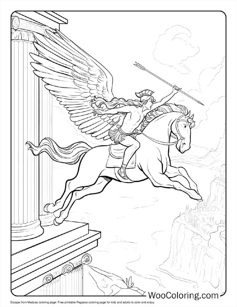 100  Pegasus coloring pages  Free PDF To Print  - 40