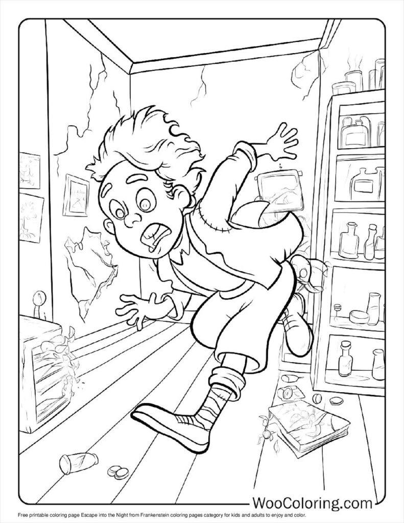 100  Frankenstein coloring pages  Free PDF To Print  - 65