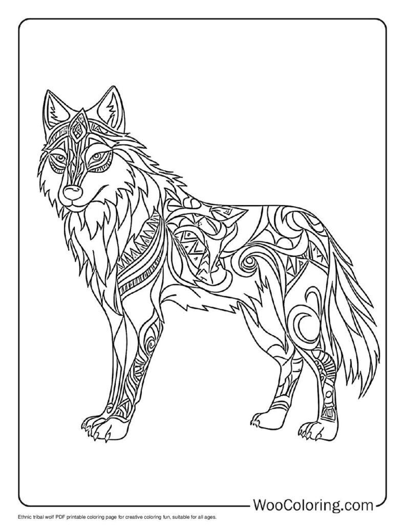 100  Wolf coloring pages  Free PDF To Print  - 59