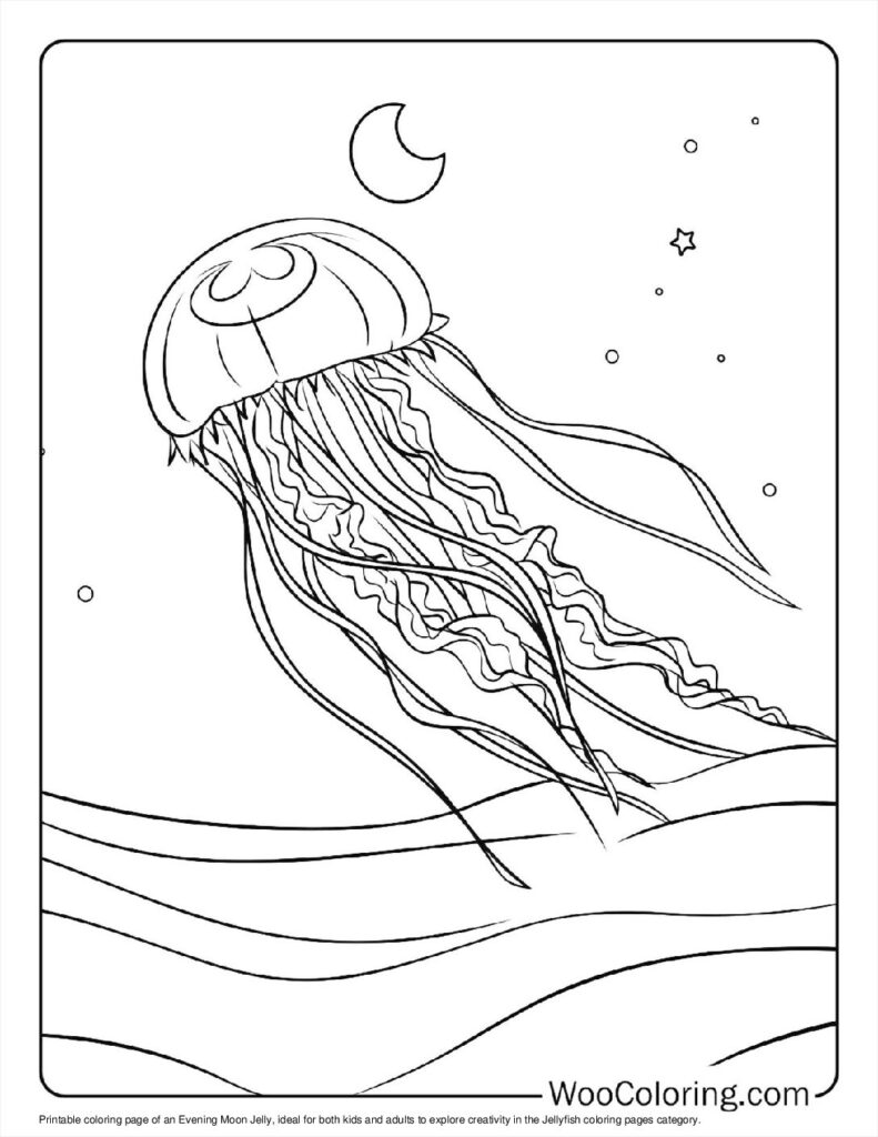 100  Jellyfish coloring pages  Free PDF To Print  - 49
