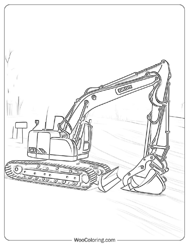 Excavator Digging Ground