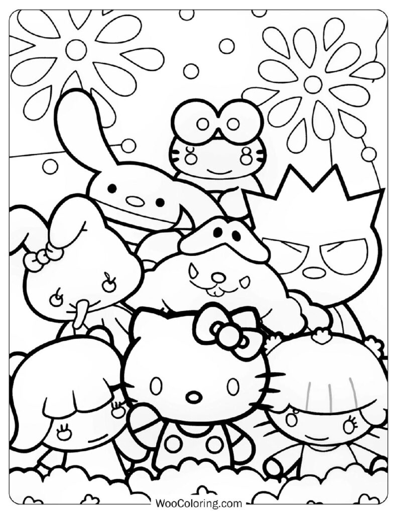 Exciting The Adventures Of Hello Kitty And Friends Poster For Kids