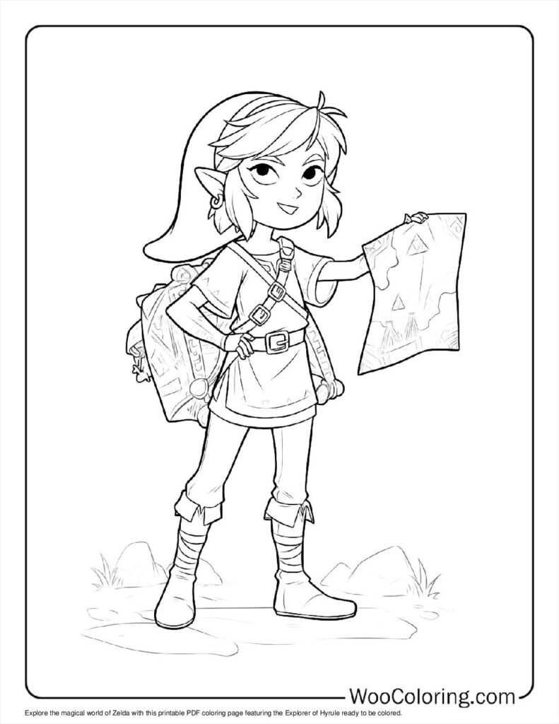 100  Zelda coloring pages  Free PDF To Print  - 61