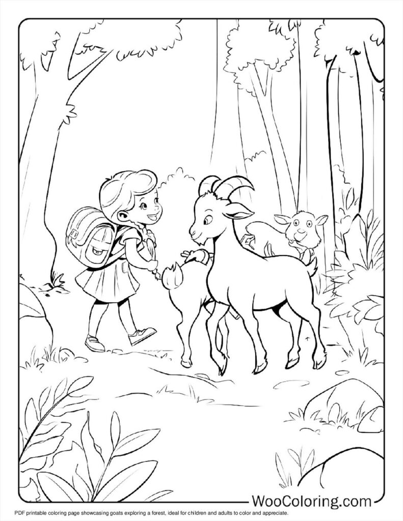 100  Goat coloring pages  Free PDF To Print  - 85