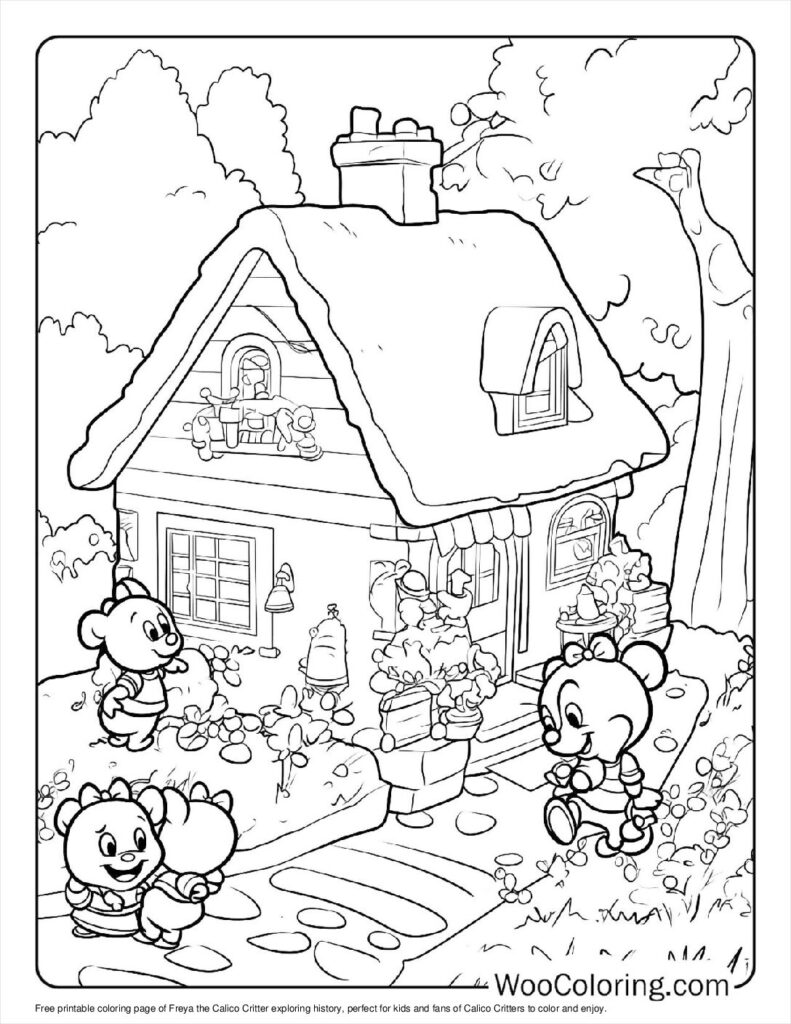 100  Calico Critters coloring pages  Free PDF To Print  - 66