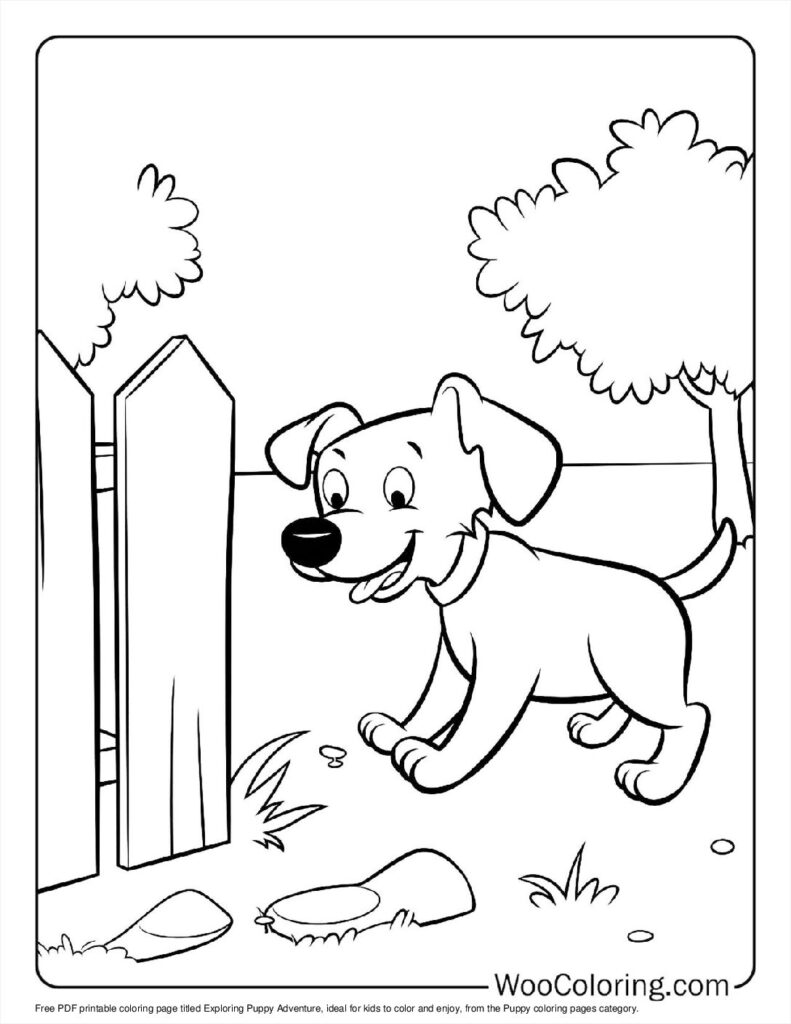 100  Puppy coloring pages  Free PDF To Print  - 58