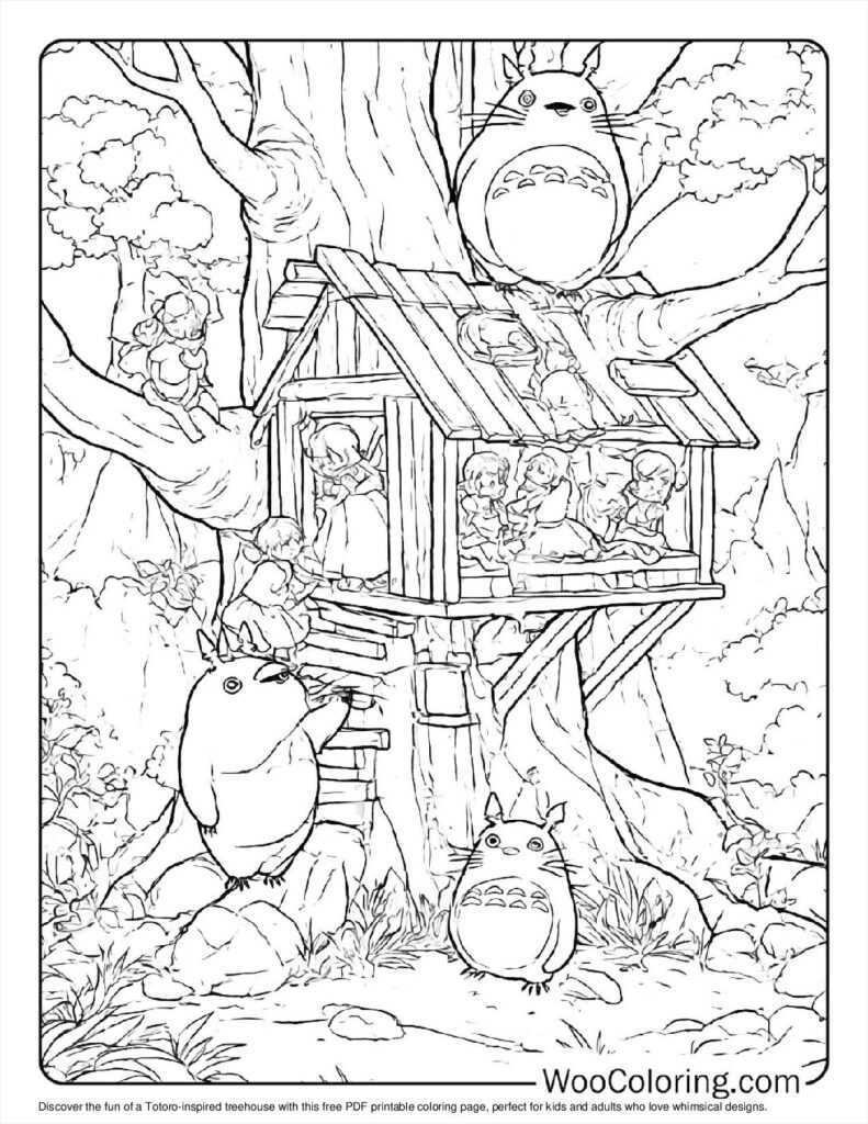 100  Totoro coloring pages  Free PDF To Print  - 56