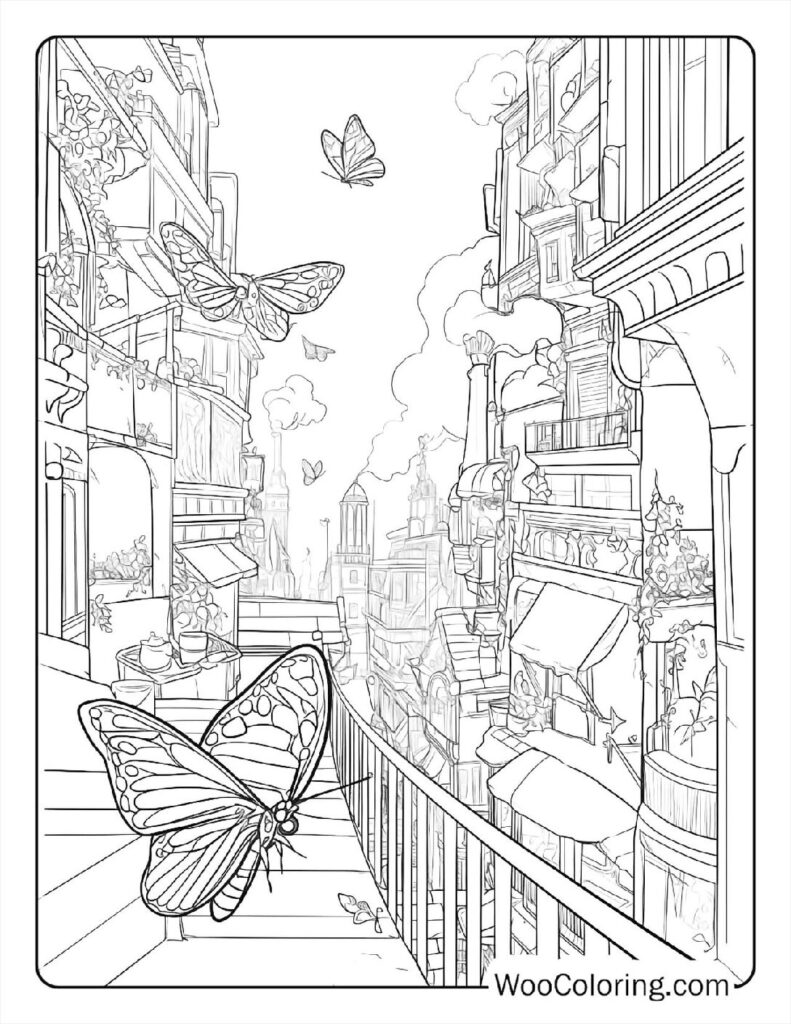 100  Butterfly coloring pages  Free PDF To Print  - 93