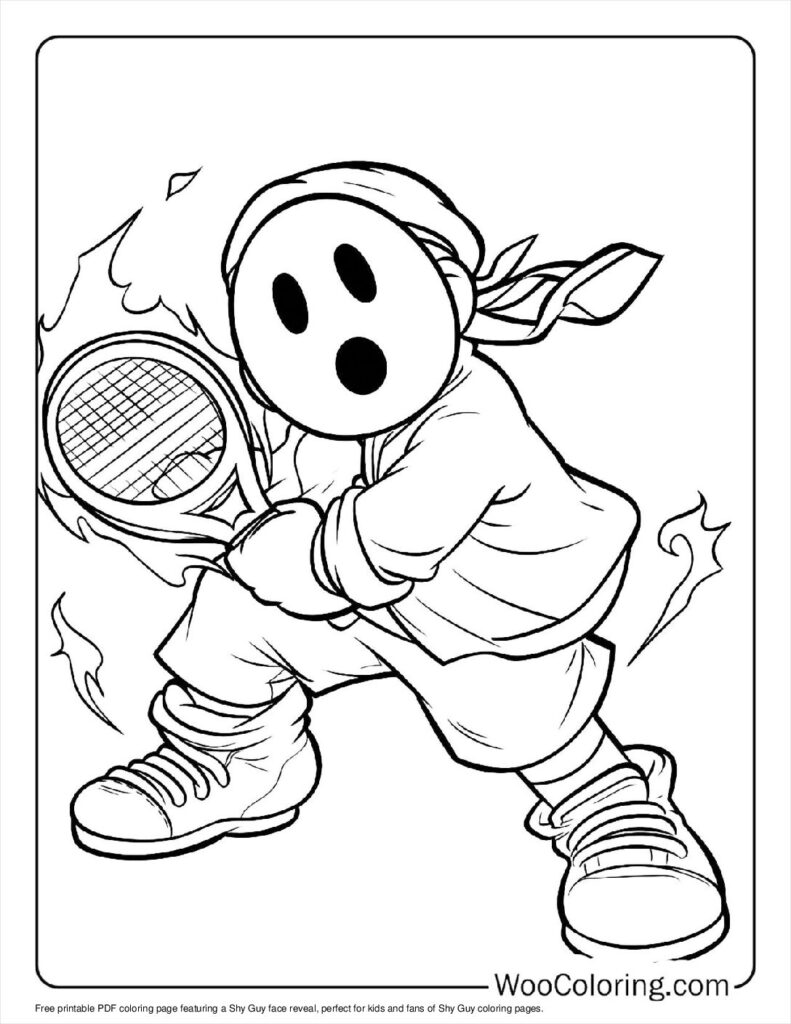 Face reveal Coloring Page For Kids