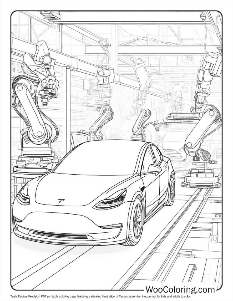 Factory Precision Coloring Sheet