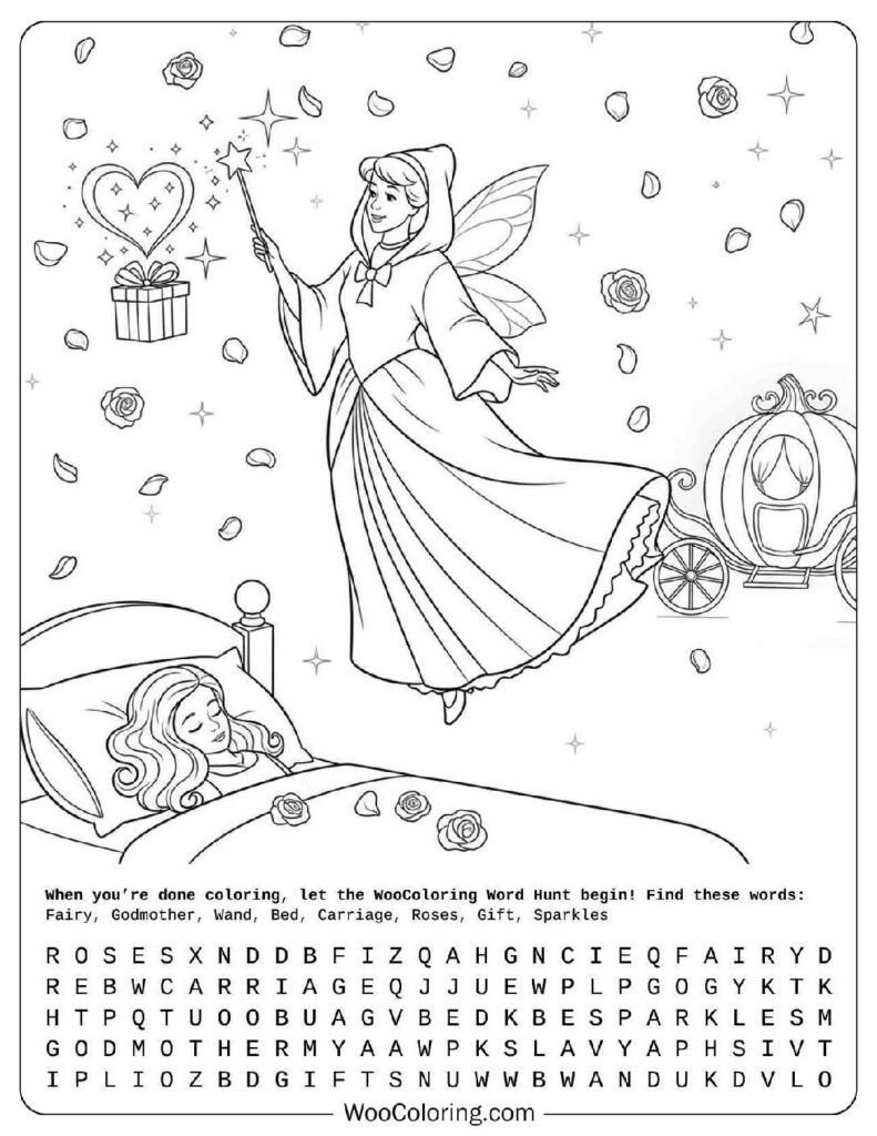 Fairy Godmother Coloring Page