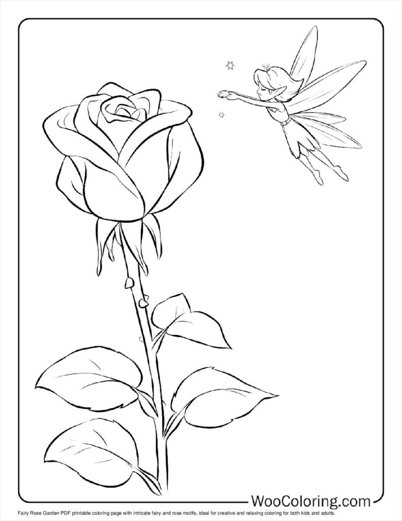 100  Rose coloring pages  Free PDF To Print  - 2