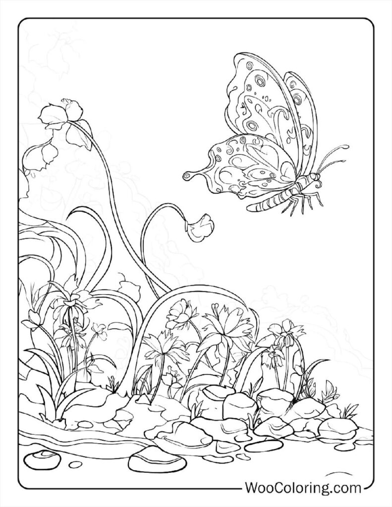 100  Butterfly coloring pages  Free PDF To Print  - 86