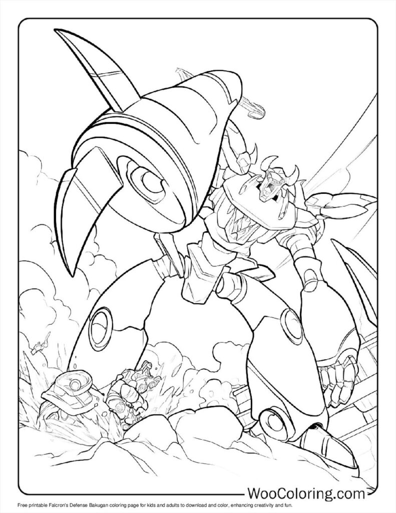 Falcron's Defense Coloring Sheet