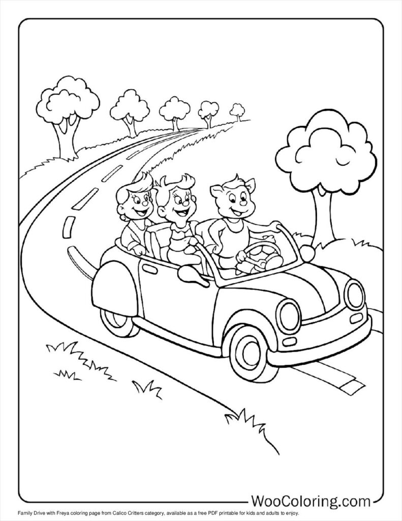 100  Calico Critters coloring pages  Free PDF To Print  - 46