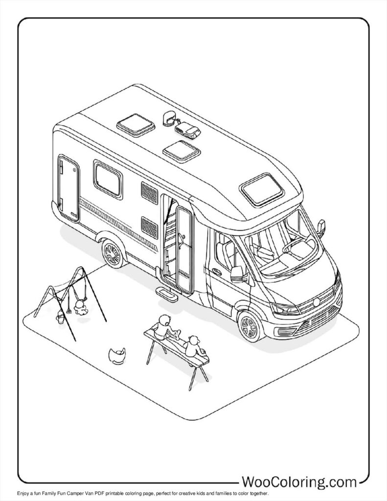 100  Camper   RV coloring pages  Free PDF To Print  - 72