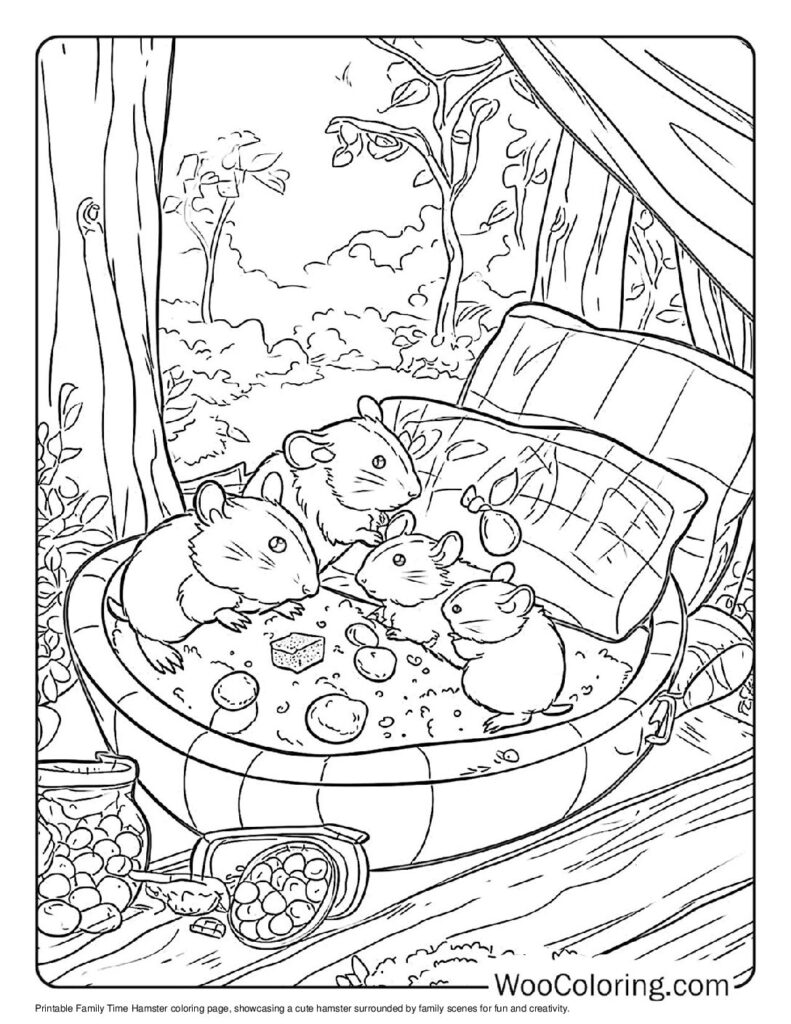 100  Hamster coloring pages  Free PDF To Print  - 32