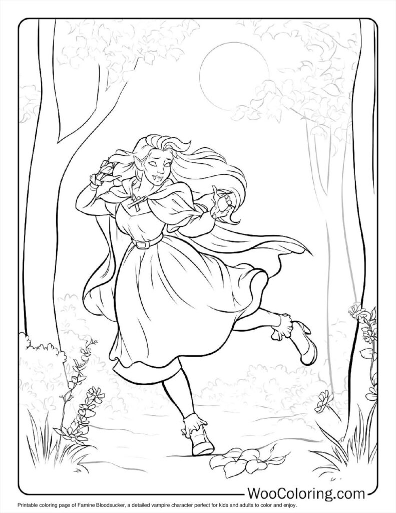 100 Vampire coloring pages Free PDF To Print - 94