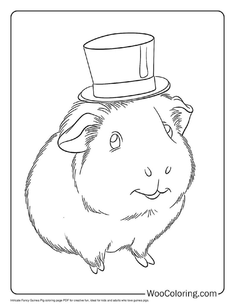 100 Guinea Pig coloring pages Free PDF To Print - 7