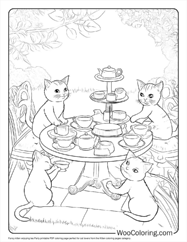 100  Kitten coloring pages  Free PDF To Print  - 16