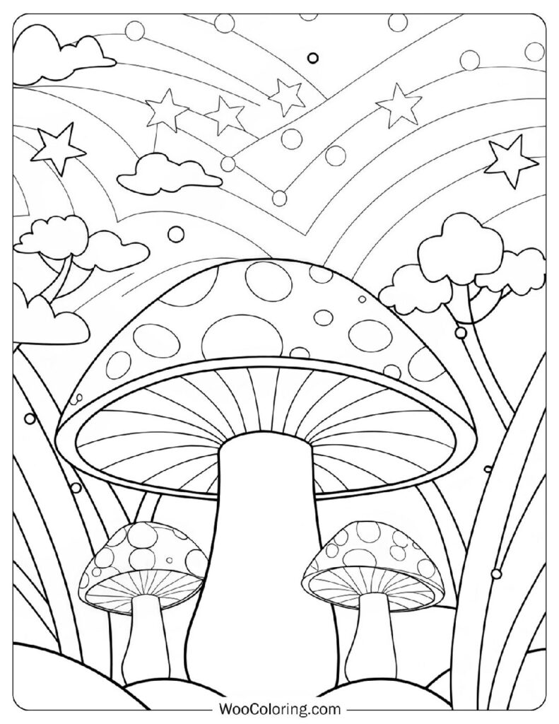38 Mushroom Coloring Pages  Free PDF To Print  - 25