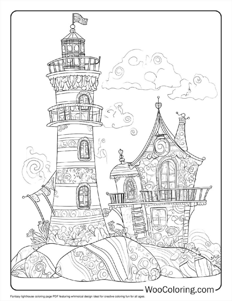 100 Lighthouse coloring pages Free PDF To Print - 95