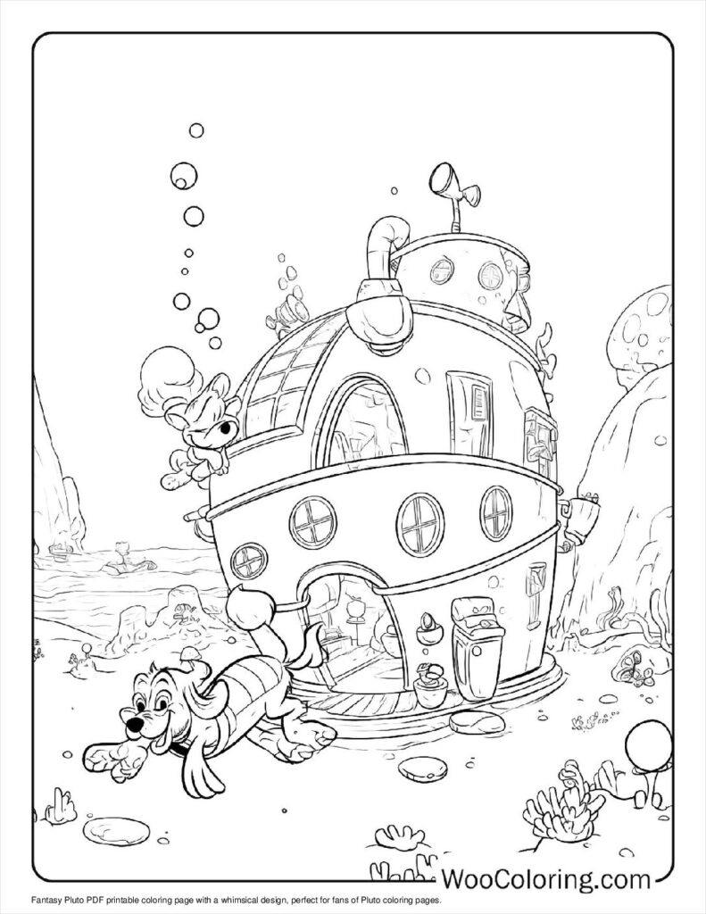 100  Pluto coloring pages  Free PDF To Print  - 33