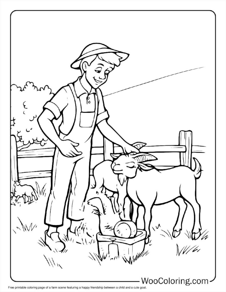 100  Goat coloring pages  Free PDF To Print  - 61