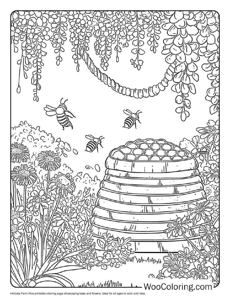 100  Farm coloring pages  Free PDF To Print  - 85