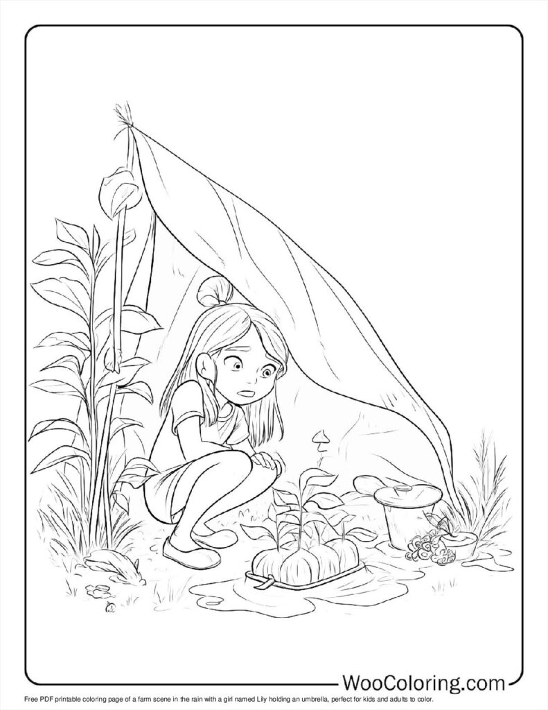 100  Rain coloring pages  Free PDF To Print  - 68