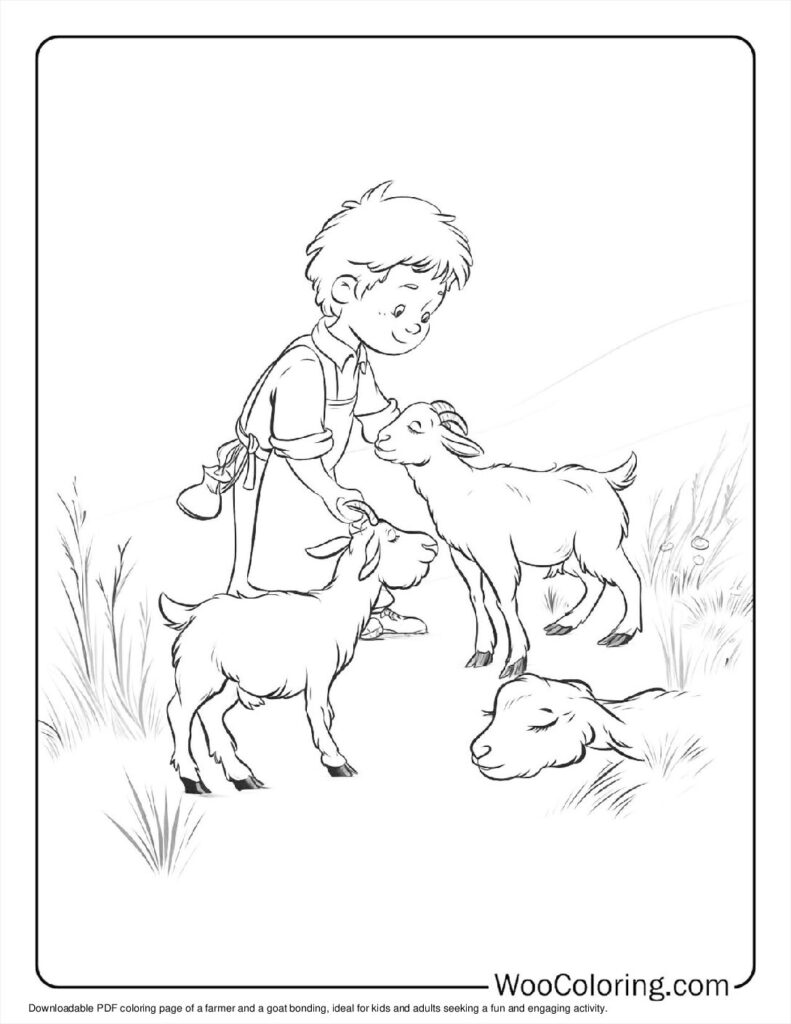 100  Goat coloring pages  Free PDF To Print  - 52