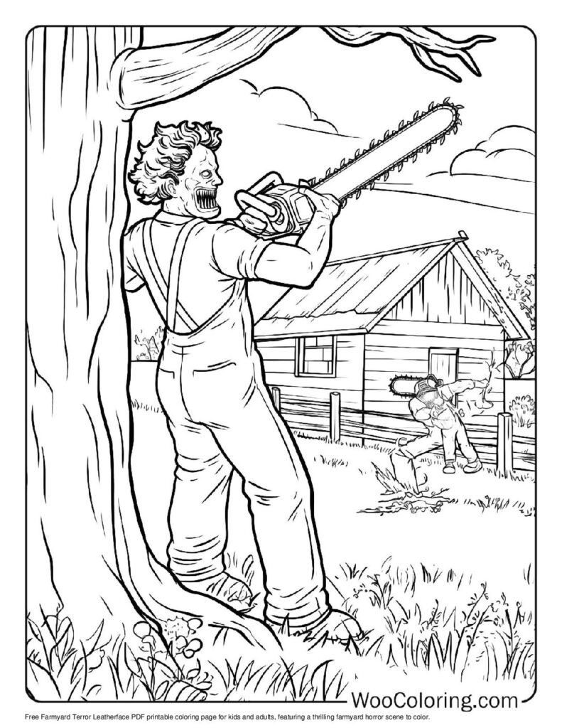 100 Horror coloring pages Free PDF To Print - 18