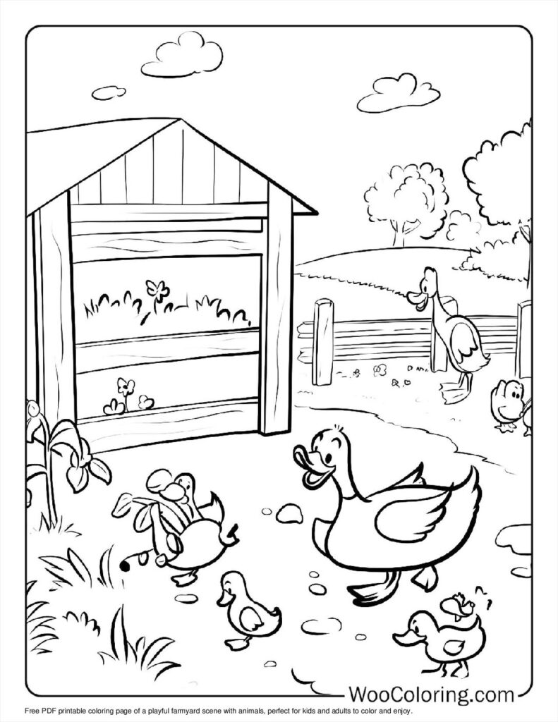 100  Duck coloring pages  Free PDF To Print  - 40