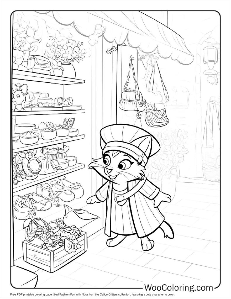 100  Calico Critters coloring pages  Free PDF To Print  - 40