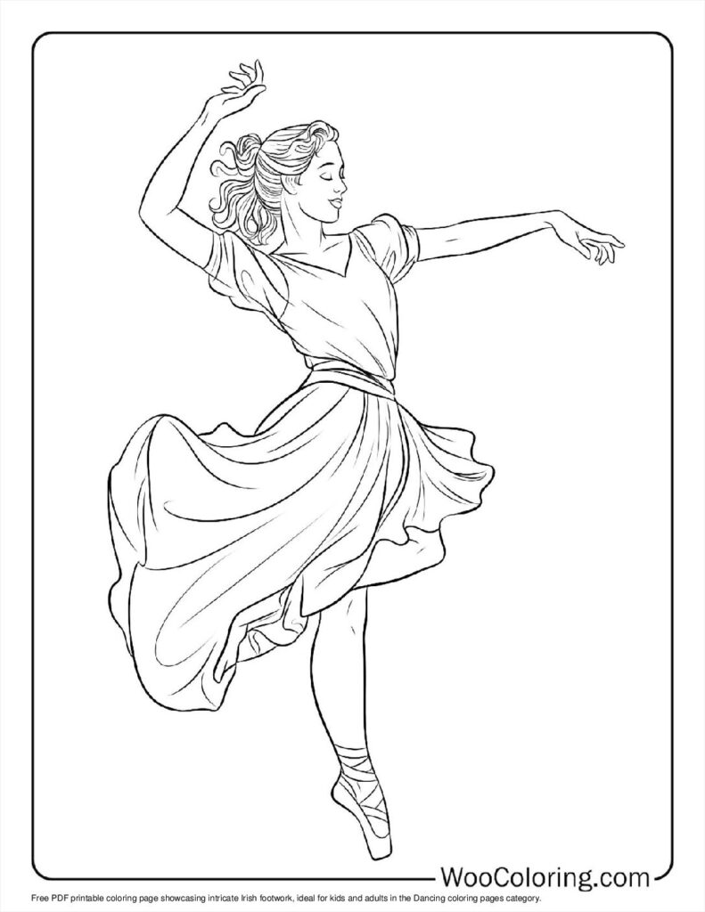 100  Dancing coloring pages  Free PDF To Print  - 90