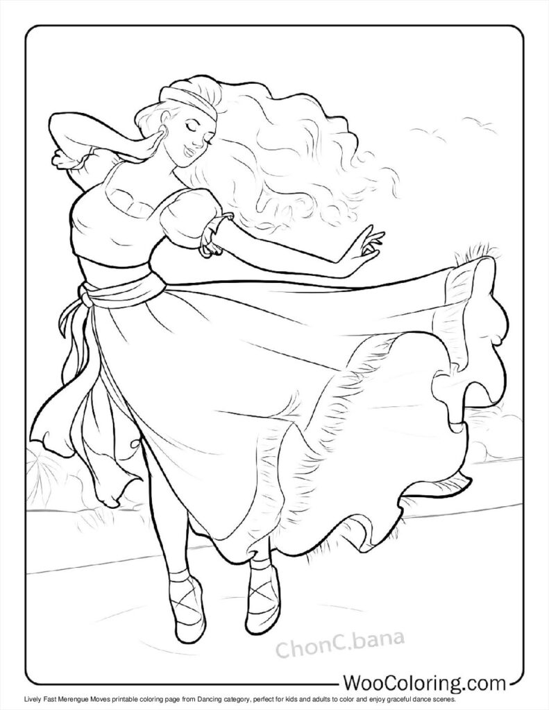 100  Dancing coloring pages  Free PDF To Print  - 58
