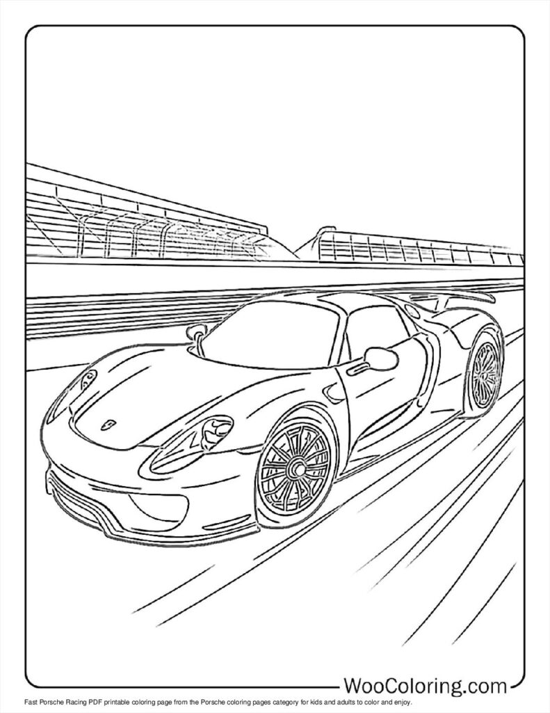 100  Porsche coloring pages  Free PDF To Print  - 90