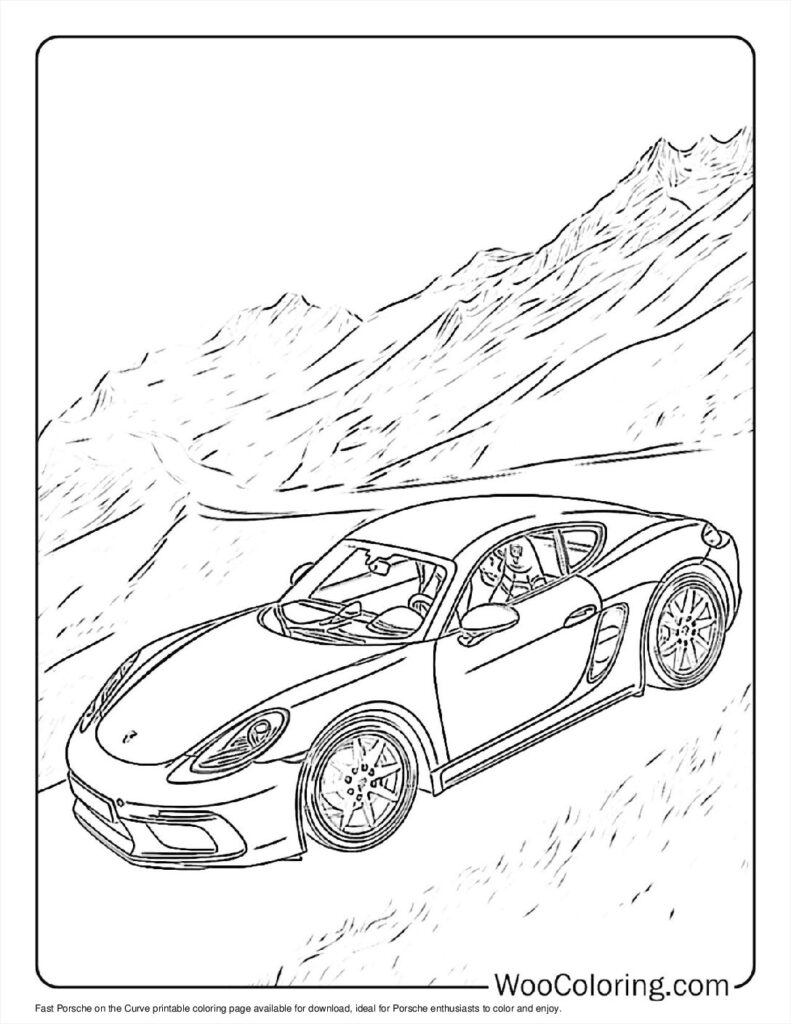 100  Porsche coloring pages  Free PDF To Print  - 93